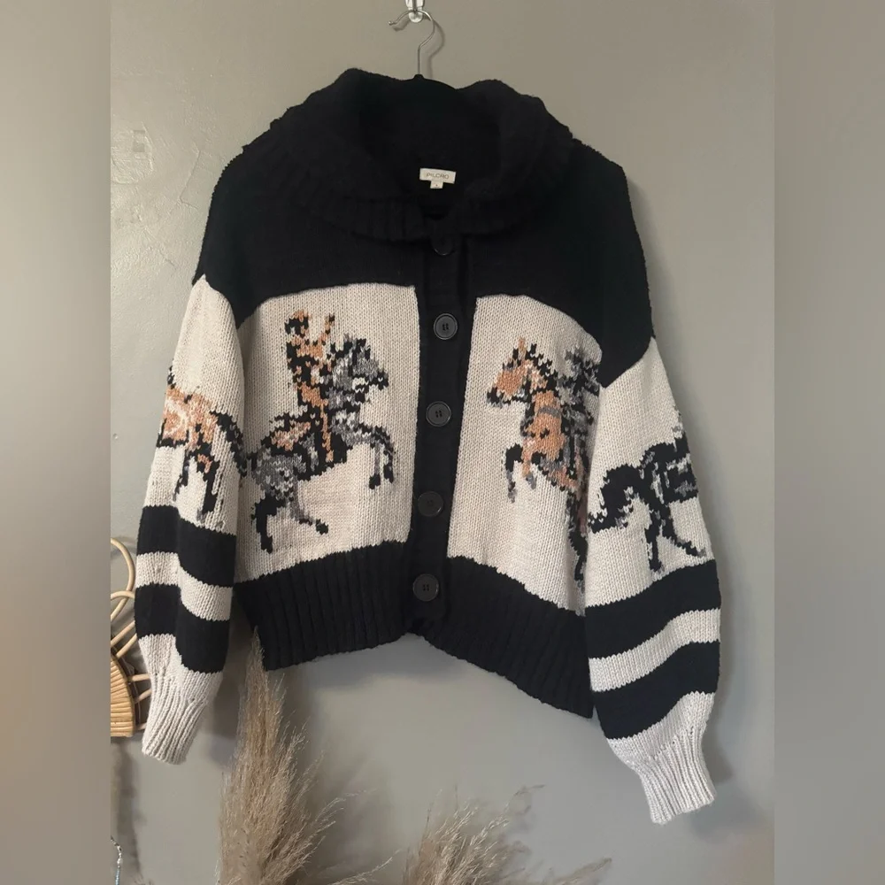 Pilcro Black Knit Sweater - Picture 1 of 5